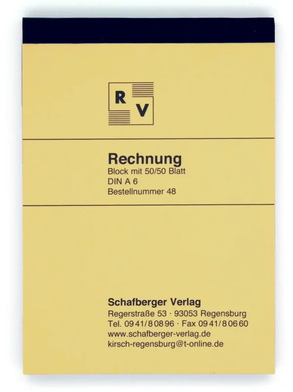 Rechnungsblock DIN A6 – Bild 3