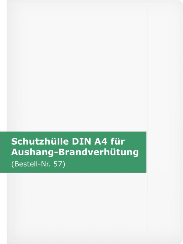 Schutzhülle A4 für Nr. 57