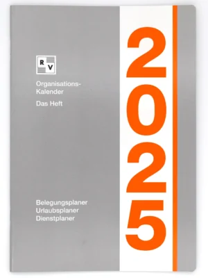 Organisationskalender 2025 Das Heft