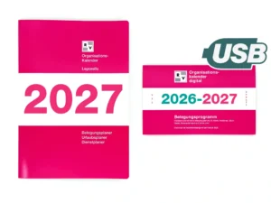 Organisationskalender, Belegungskalender 2027 Papier und digital
