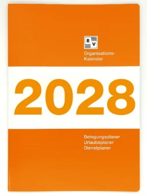 Organisationskalender, Belegungskalender 2028 Leporello